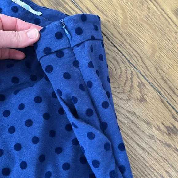 Boden Navy and Black Dotted Mini Skirt - Picture 3 of 5